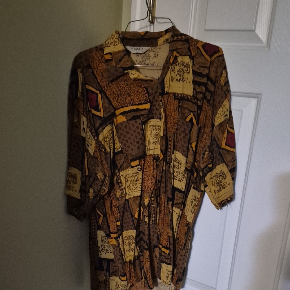 Vintage Patterned Men's Shirt